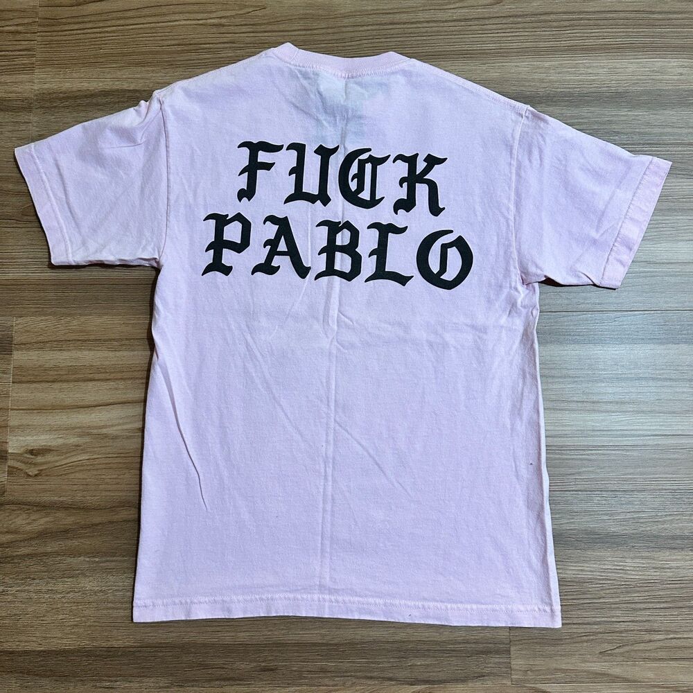 Swallows & Daggers Pink T shirt F**K Pablo Old English size M Streetwear Graphic